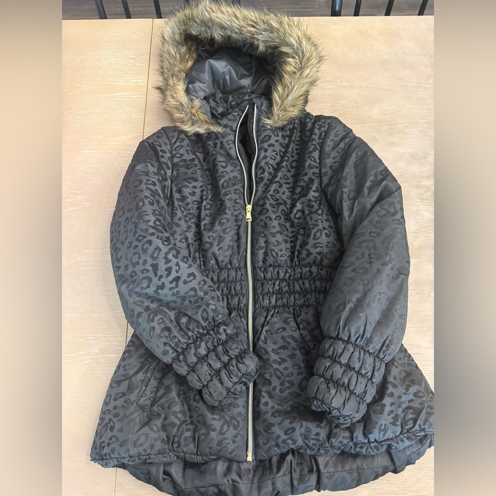 Kid’s Arizona Jean Company Black Leopard Puffer Jacket